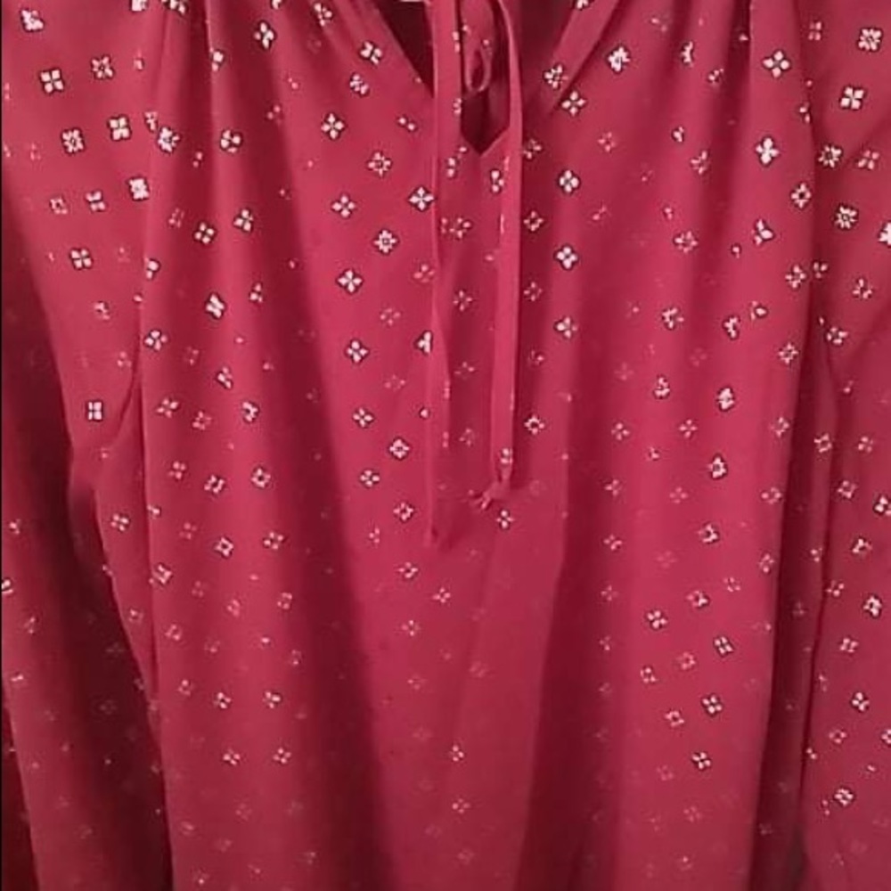 Red blouse